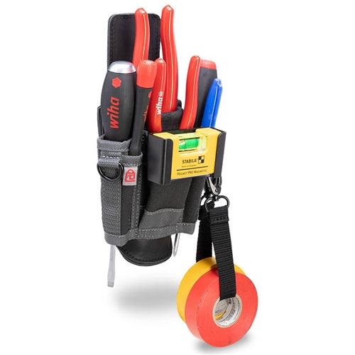 VETO PRO PAC MPX LEATHER BACKED COMPACT-SIZED TOOL POUCH    (H:9" W:5" D:3.5") VPP10652