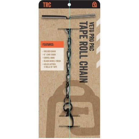VETO PRO PAC T-BAR TAPE ROLL CHAIN, 6" LENGTH VPP10114