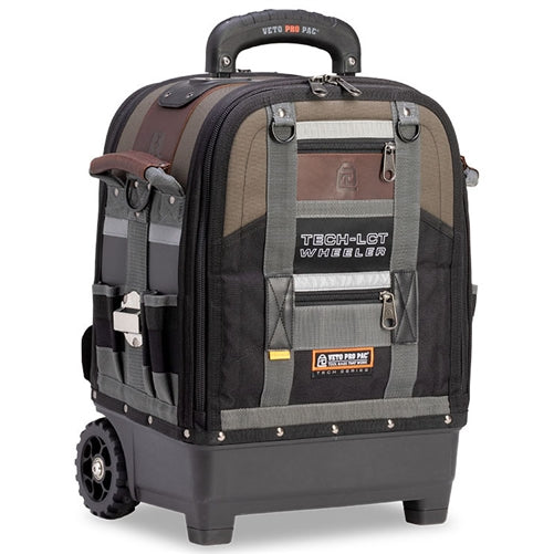 VETO PRO PAC TECH-LCT WHEELER TOOL BAG WITH WHEELS &        RETRACTABLE HANDLE (H:21" W:17" D:12.5") VPP10410