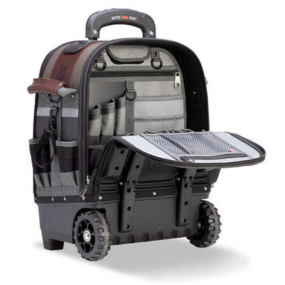 VETO PRO PAC TECH-LCT WHEELER TOOL BAG WITH WHEELS &        RETRACTABLE HANDLE (H:21" W:17" D:12.5") VPP10410