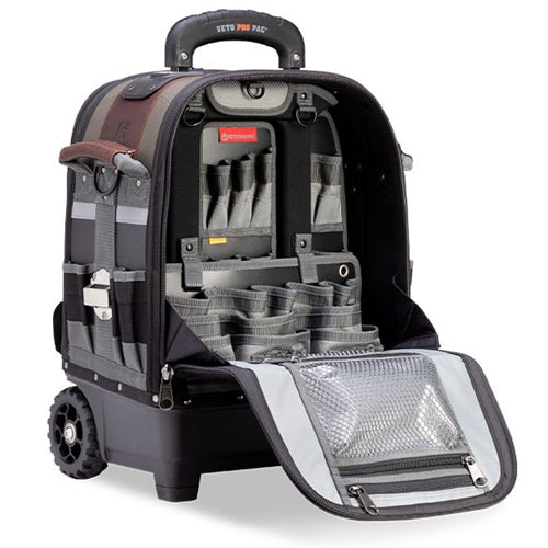 VETO PRO PAC TECH-LCT WHEELER TOOL BAG WITH WHEELS &        RETRACTABLE HANDLE (H:21" W:17" D:12.5") VPP10410