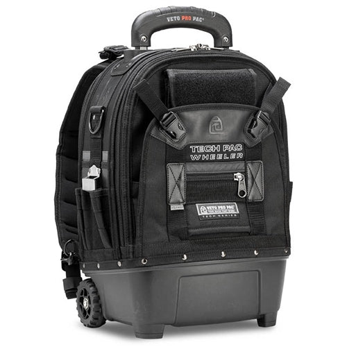 VETO PRO PAC TECH PAC WHEELER BLACKOUT, BACKPACK & TOOL BAG ON WHEELS, INCLUDES TOOL PANEL & METER PANEL VPP10874