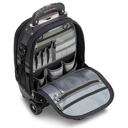 VETO PRO PAC TECH PAC WHEELER BLACKOUT, BACKPACK & TOOL BAG ON WHEELS, INCLUDES TOOL PANEL & METER PANEL VPP10874