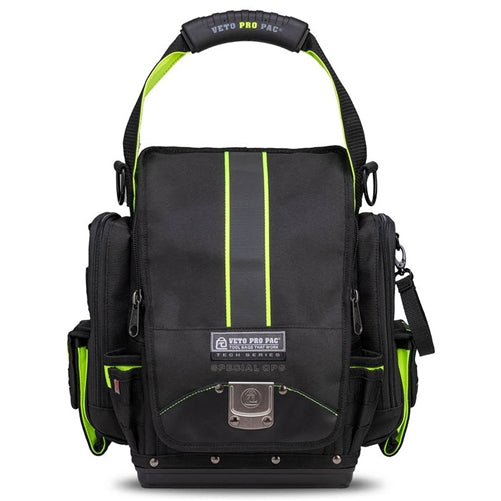 VETO PRO PAC TP-XXL SPECIAL OPS MID-SIZED TOOL POUCH, BLACK AND HI-VIZ YELLOW COLOR SCHEME (H:15" W:15" D:8") VPP10855
