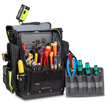 VETO PRO PAC TP-XXL SPECIAL OPS MID-SIZED TOOL POUCH, BLACK AND HI-VIZ YELLOW COLOR SCHEME (H:15" W:15" D:8") VPP10855