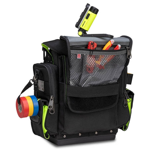 VETO PRO PAC TP-XXL SPECIAL OPS MID-SIZED TOOL POUCH, BLACK AND HI-VIZ YELLOW COLOR SCHEME (H:15" W:15" D:8") VPP10855