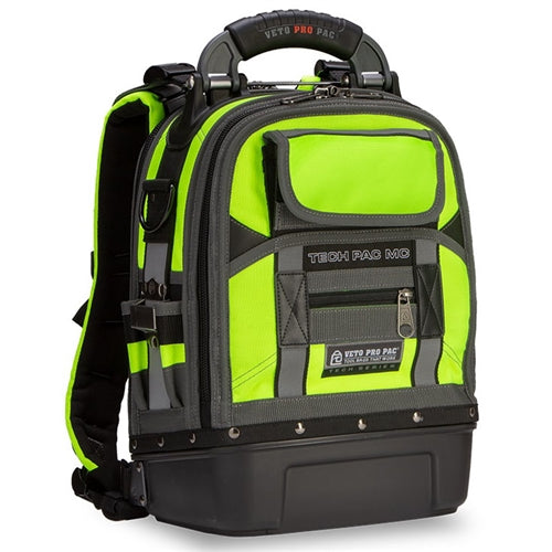 VETO PRO PAC TECH PAC MC HI-VIZ YELLOW COMPACT BACK PACK    (H:17" W:12" D:9") VPP10251