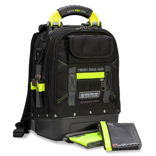 VETO PRO PAC TECH PAC MC SPECIAL OPS (NEW VERSION) COMPACT  BACKPACK, HI-VIZ YELLOW ACCENTS (H:17" W:12" D:9") VPP10860