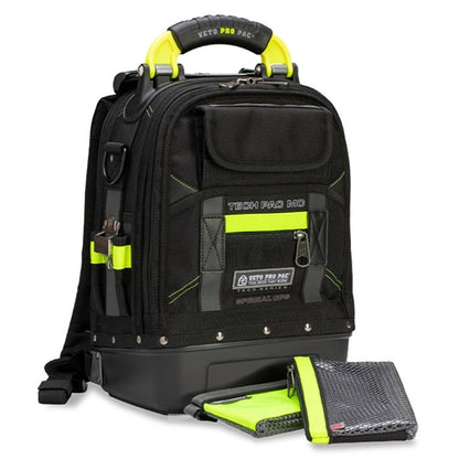 VETO PRO PAC TECH PAC MC SPECIAL OPS (NEW VERSION) COMPACT  BACKPACK, HI-VIZ YELLOW ACCENTS (H:17" W:12" D:9") VPP10860