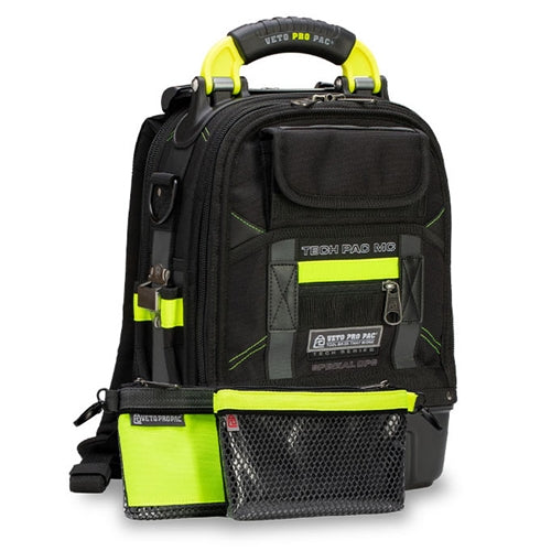 VETO PRO PAC TECH PAC MC SPECIAL OPS (NEW VERSION) COMPACT  BACKPACK, HI-VIZ YELLOW ACCENTS (H:17" W:12" D:9") VPP10860