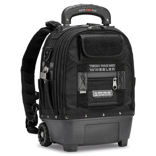 VETO PRO PAC TECH PAC MC WHEELER BLACKOUT MEDIUM-SIZED      ROLLING TOOL BACKPACK (H:18.5" W:14" D:10.5") VPP10873
