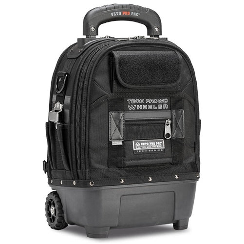 VETO PRO PAC TECH PAC MC WHEELER BLACKOUT MEDIUM-SIZED      ROLLING TOOL BACKPACK (H:18.5" W:14" D:10.5") VPP10873