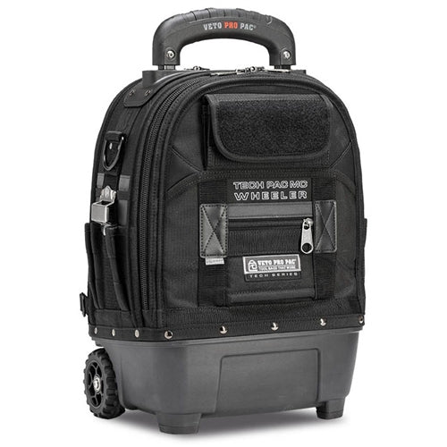 VETO PRO PAC TECH PAC MC WHEELER BLACKOUT MEDIUM-SIZED      ROLLING TOOL BACKPACK (H:18.5" W:14" D:10.5") VPP10873