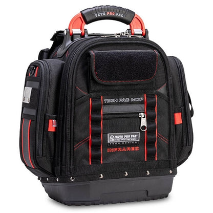 VETO PRO PAC TECH PAC MCP INFRARED COMPACT TOOL BACKPACK    WITH BLACK & RED COLOR SCHEME (H:17" W:16.5" D:9") VPP10852