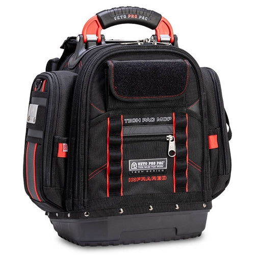 VETO PRO PAC TECH PAC MCP INFRARED COMPACT TOOL BACKPACK    WITH BLACK & RED COLOR SCHEME (H:17" W:16.5" D:9") VPP10852