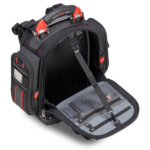 VETO PRO PAC TECH PAC MCP INFRARED COMPACT TOOL BACKPACK    WITH BLACK & RED COLOR SCHEME (H:17" W:16.5" D:9") VPP10852