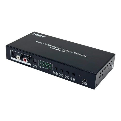 Phantom Cables VW-HDMI-202 4-Port HDMI Switch 4K x 2k@60Hz, HDMI 2.0, Yuv4:4:4, Arc Cec HDR, Ir Control