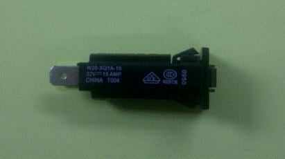 P&B TE W28-XQ1A-15 15 Amp Push-To-Reset Circuit Breaker, Maximum Voltage Rating: 32VDC / 250VAC