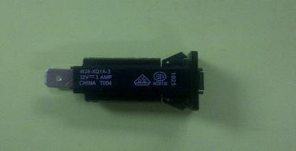 P&B TE W28-XQ1A-3 3 Amp Push-To-Reset Circuit Breaker, Maximum Voltage Rating: 32VDC / 250VAC