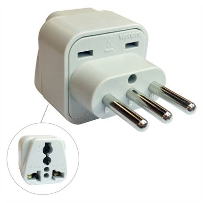 Circuit-Test WA-12A Travel Adapter 3 Conductor Plug to Italy, AC Voltage