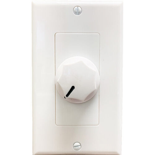 Speco WAT10DW 10W 70V/25V Decora Style Wall Plate Volume Control White