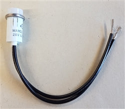Wamco WL-1090C4-28V White Incadescent 28V Indicator Lamp, .500" Hole Diameter, Wire Leads