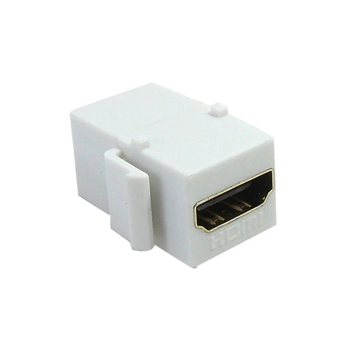 Phantom Cables WP-IN-HDMI3 HDMI Female/Female Keystone Wall Plate Insert, White, 4k/60Hz 18 GBps 4:4:4