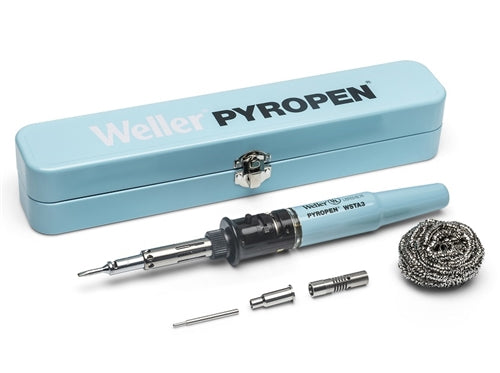 Weller WSTA3 Butane Powered Pyropen Soldering Iron Kit, with Soldering, Hot Blow and Blow Torch Functions