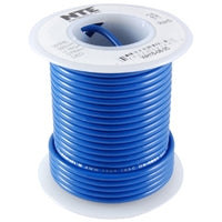NTE 22AWG Blue Teflon Hookup Wire (25 Feet) WT22-06-25 200C/600V Silver Plated Copper/SPC