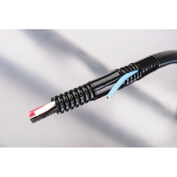 Hellermann Tyton 169-60554 Convoluted Tubing, Slit, 0.63" Dia, PE, Orange, 800 ft/ctn