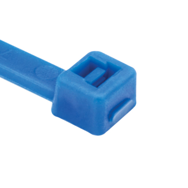 Hellermann Tyton 111-00698 High-Temp Cable Tie, 6" Long, 30lb Tensile Strength, ETFE, Blue, 100/pkg