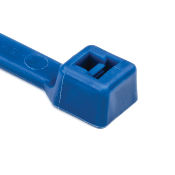Hellermann Tyton 111-00732 High-Temp Cable Tie, 8" Long, 50lb Tensile Strength, ETFE, Blue, 100/pkg