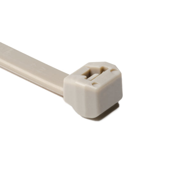 Hellermann Tyton 111-01235 High-Temp Cable Tie, 8.7" Long, 85lb Tensile Strength, PEEK, Beige, 100/pkg