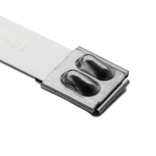 Hellermann Tyton 111-95148 Stainless Steel Tie, 14.3" Long, 607lb Tensile Strength, SS304, Metal, 50/pkg