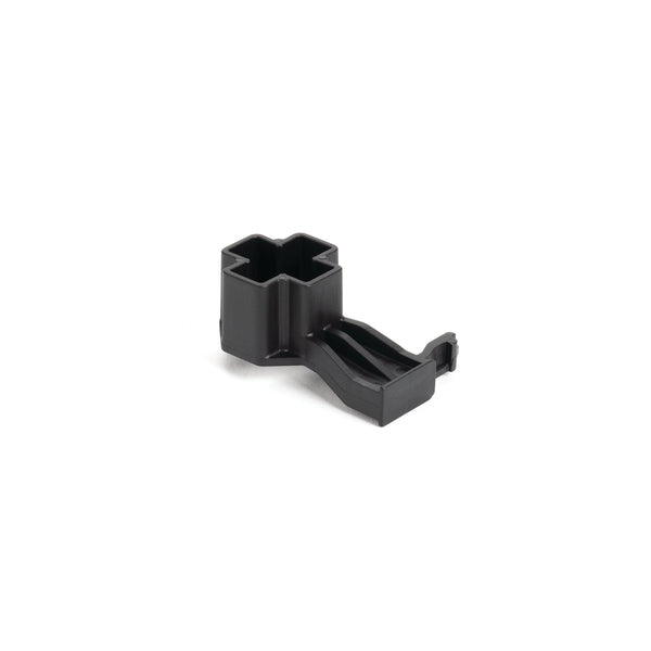 Hellermann Tyton 151-02802 Connector Clip with Offset M10 Thread Stud Mount, 28mm Offset, 7mm Conn Clip, PA66HIRHSUV, BK, 2000/ctn