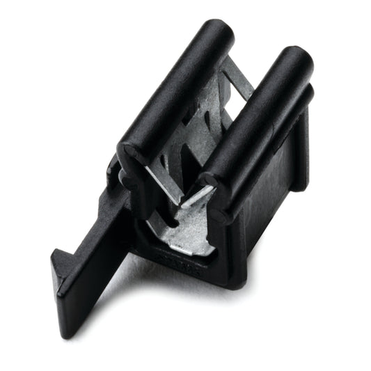 Hellermann Tyton 151-00429 Connector Clip, with Edge Clip, Panel Thickness 1.5-4.0mm, PA66HIRHS, Black, 500/pkg
