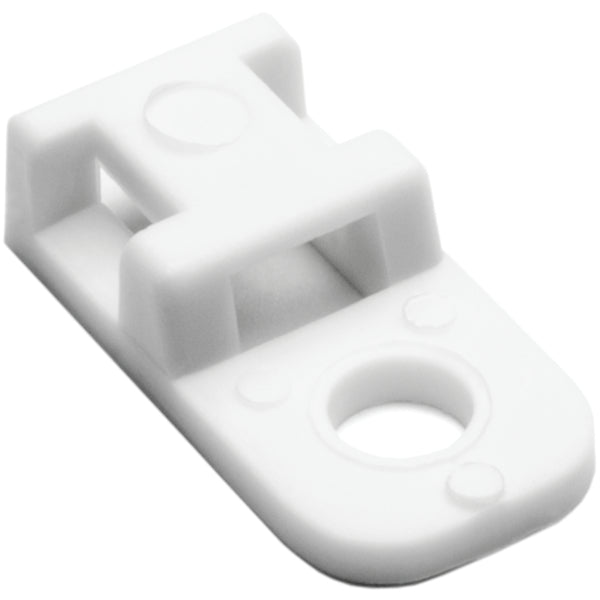 Hellermann Tyton 151-00758 Cable Tie Anchor Mount, 0.20" Hole Dia, 0.20" Max Tie Width, PEEK, Beige, 100/pkg