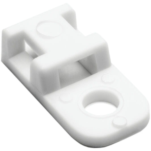 Hellermann Tyton 151-00758 Cable Tie Anchor Mount, 0.20" Hole Dia, 0.20" Max Tie Width, PEEK, Beige, 100/pkg