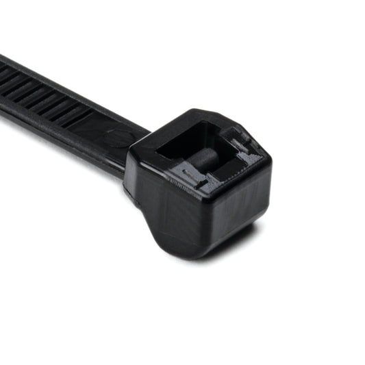 Hellermann Tyton 118-05900 Outside Serrated Cable Tie, 15.2" Long, 50lb Tensile Strength, PA66HS, Black, 100/pkg