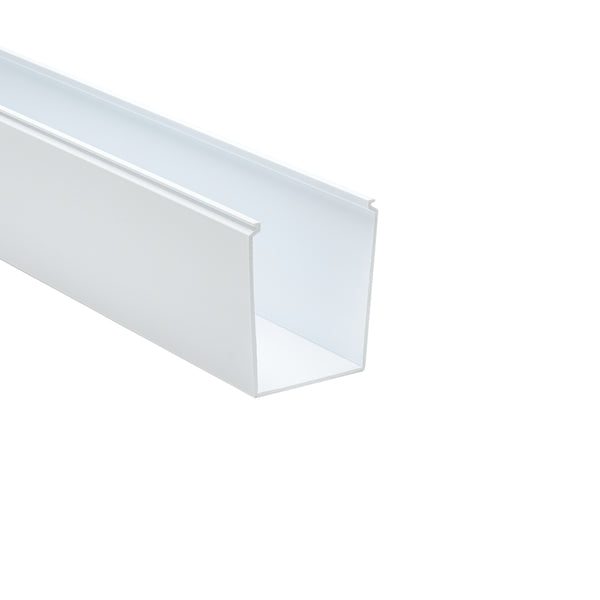 Hellermann Tyton 181-34001 Solid Wall Wiring Duct, 3 x 4", 6 ft Sticks, Non-Adhesive, PVC, White, 60ft/ctn