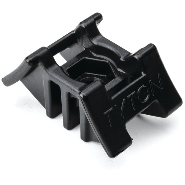 Hellermann Tyton S2HM250HIRHSH1 2-Way Saddle Mount, 3.5" Max Bundle Diameter, 0.25" Stud Diameter, PA66HIRHSUV, Black, 500/pkg