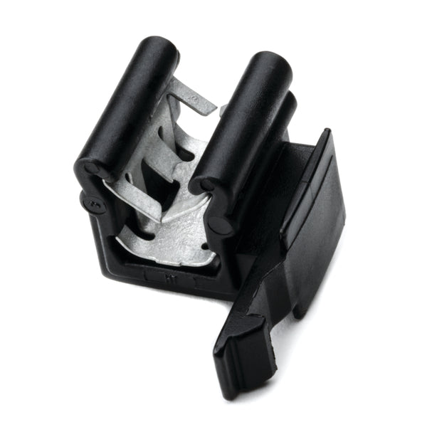 Hellermann Tyton 151-00499 Connector Clip, with Edge Clip, Panel Thickness 3.0-6.0mm, PA66HIRHS, Black, 500/pkg