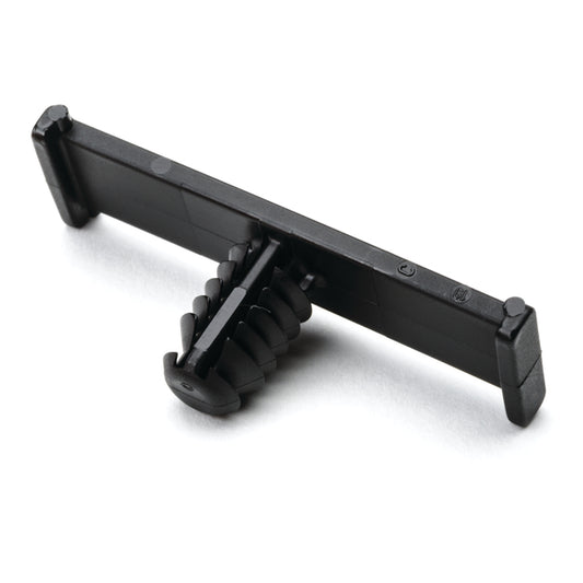 Hellermann Tyton 151-00663 Bundling Clip with Fir Tree, 1.5" Long, 0.7 - 5.7mm Panel Thickness, PA66HIRHSUV, Black, 10,000/box