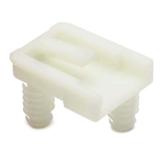 Hellermann Tyton 151-00677 Connector Clip with Round Fir Tree, 0.76-5.75mm Panel Thick., 6.25-6.75mm Hole Dia, PA66HIRHS, Natural, 5000/ctn
