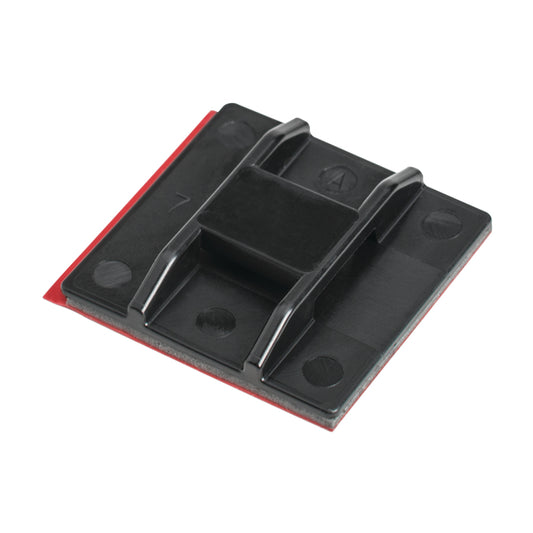 Hellermann Tyton 151-01857 High Heat High Bond Acrylic Adhesive Base, 1.5 x 1.5", Use T18-T150 or WideStrap Tie, PA66HIRHSUV, Bk, 100/pkg