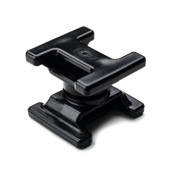 Hellermann Tyton 151-06500 Dual Swivel Saddle Spacer for T50-T250, 0.25 - 3.0" Bundle Diameter, PA66HS/POM, Black, 2200/pkg