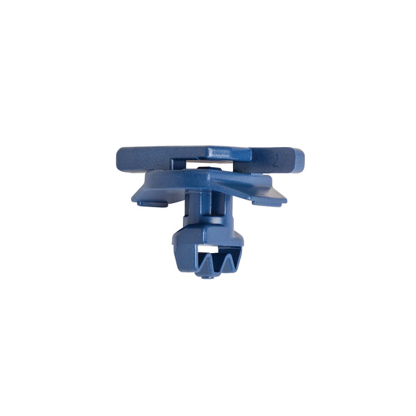 Hellermann Tyton 151-02949 Aluminum Frame Mount for 40mm or 1.5" Frame, 4.0 - 4.8mm Panel Thickness, PA66MP+, Blue, 100/bg