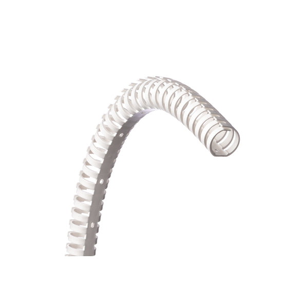 Hellermann Tyton 164-31008 HelaDuct Flex30 Wiring Duct, 1.18" Dia., 19.7" Length, Non-Adhesive, PP, White, 40/ctn