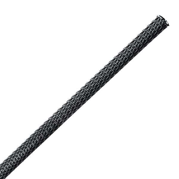 Hellermann Tyton 170-03041 Braided Sleeving, Expandable, 0.25" Dia, PET, Black, 1000 ft/bulk reel