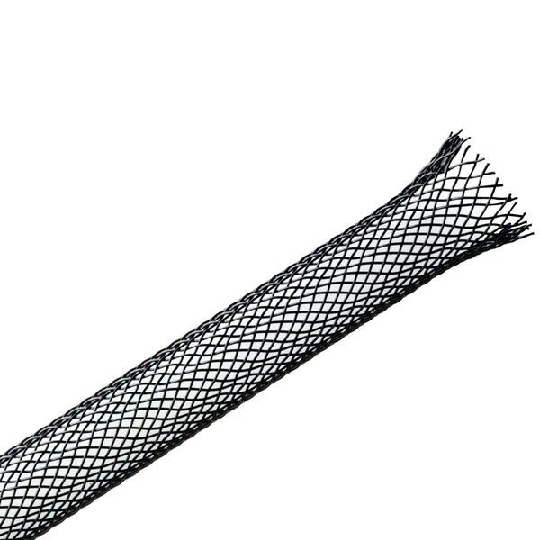 Hellermann Tyton 170-03180 Braided Sleeving, Expandable, Splice Free, 0.25" Dia, PET, Black, 1000 ft/bulk reel